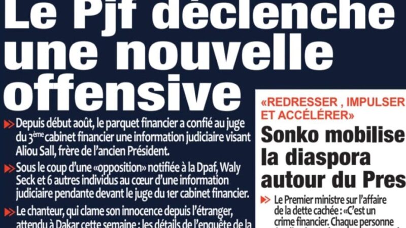 Découvrez les Unes des journaux sénégalais du lundi 15 septembre 2025