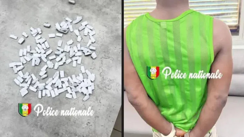 Trafic de Kush à Dieuppeul, Sénégal : Un individu arrêté au marché des Castors avec 154 képas