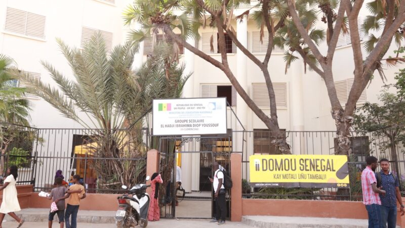 Domou Sénégal inaugure la réhabilitation complète de l’école primaire El Hadji Ibrahima Diop Youssouf (ex-Clémenceau)