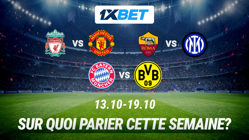 Un duel des géants de la Serie A, Der Klassiker et le derby du nord-ouest de l&rsquo;Angleterre : faites le plein d&rsquo;adrénaline avec les plus belles affiches de la semaine !