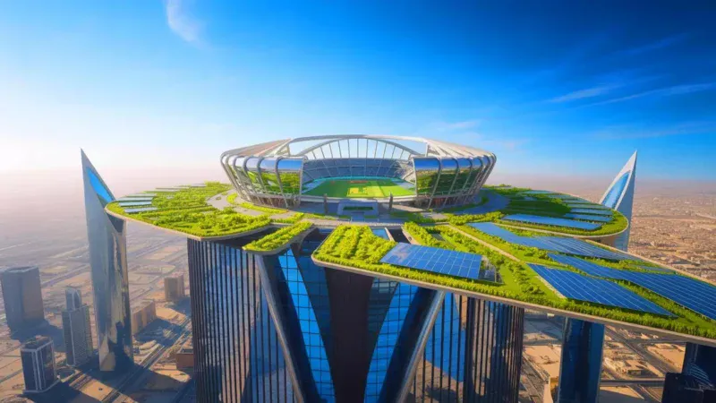 Un stade suspendu dans le ciel : La nouvelle folie de l’Arabie saoudite