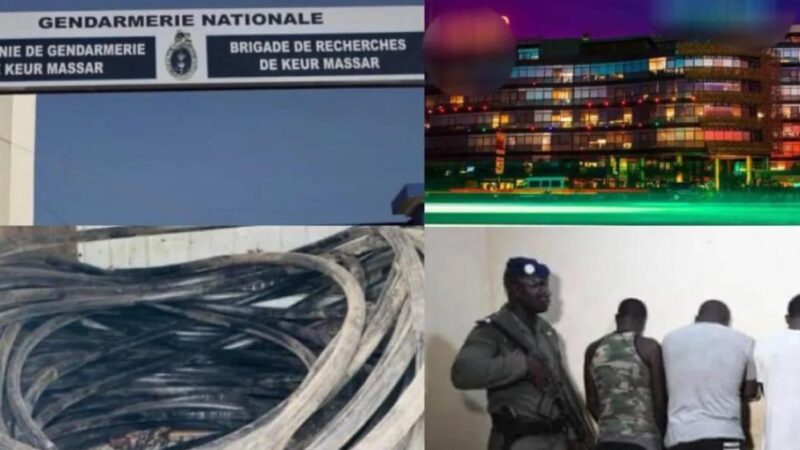 Keur Massar : un vaste réseau de vol de batteries et de câbles télécoms démantelé