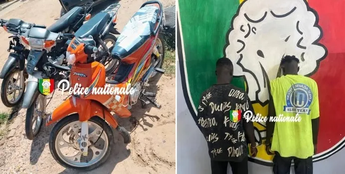Kaolack : 03 motos, un iPhone et un ordinateur volés… 02 suspects arrêtés grâce à la population