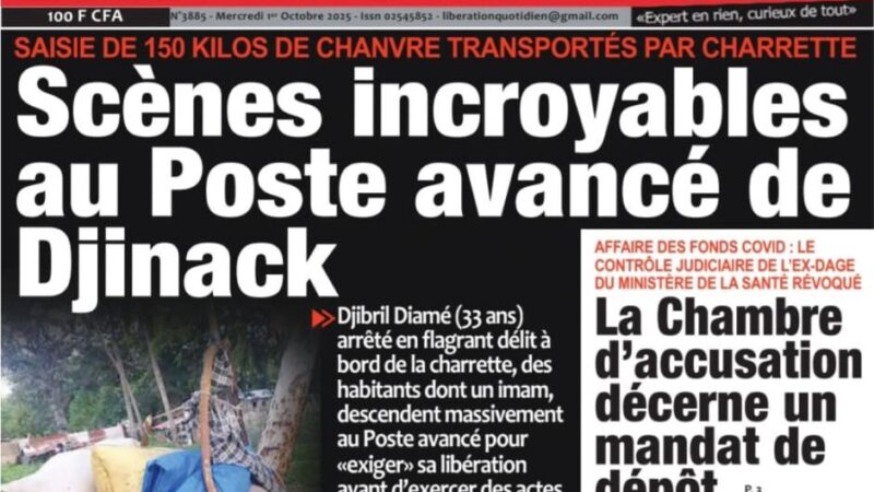 Découvrez les Unes des journaux sénégalais du mercredi 1er octobre 2025
