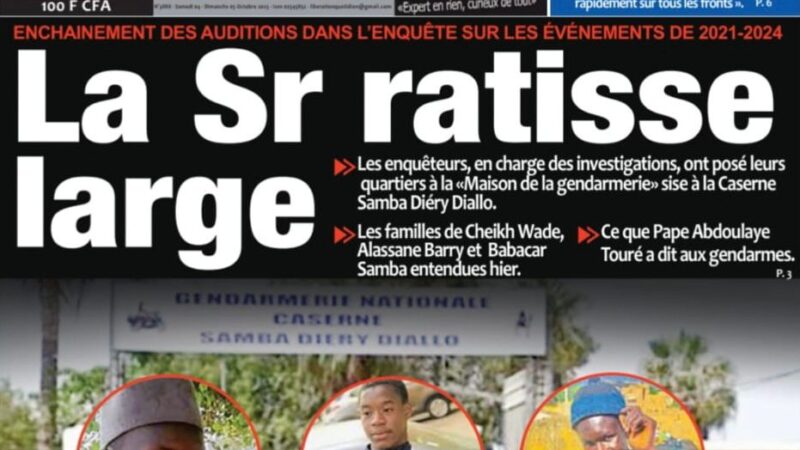 Découvrez les Unes des journaux sénégalais du samedi 4 octobre 2025