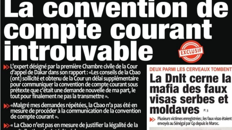 Découvrez les Unes des journaux sénégalais du mardi 7 octobre 2025