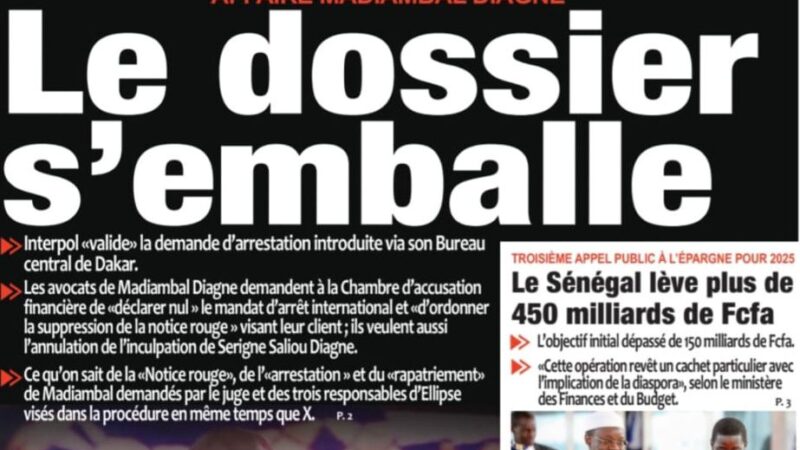 Découvrez les Unes des journaux sénégalais du lundi 13 octobre 2025