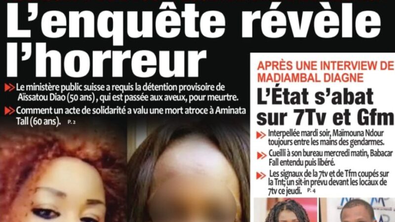 Découvrez les Unes des journaux sénégalais du jeudi 30 octobre 2025