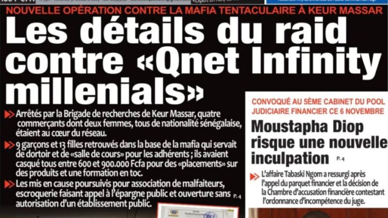 Découvrez les Unes des journaux sénégalais du vendredi 31 octobre 2025