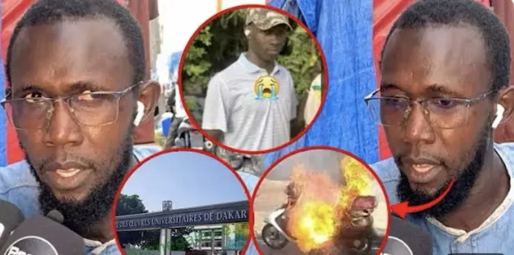 Sénégal – Drame au campus social de l’UCAD : Un étudiant perd la vie dans l’explosion d’une moto (Vidéo)