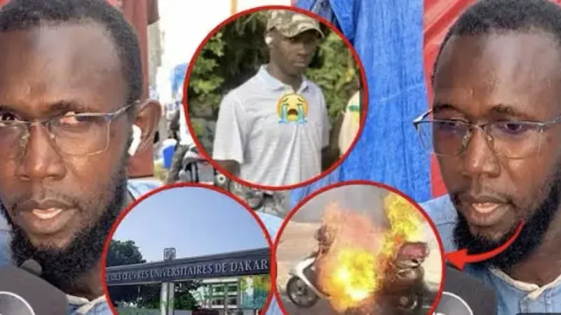 Sénégal – Drame au campus social de l’UCAD : Un étudiant perd la vie dans l’explosion d’une moto (Vidéo)