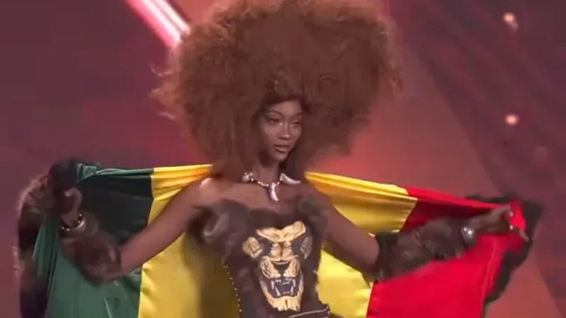 Sénégal – Miss Univers : Camila Diagne rugit sur scène et impressionne avec un costume symbolisant « l’âme vibrante du peuple » (Vidéo)
