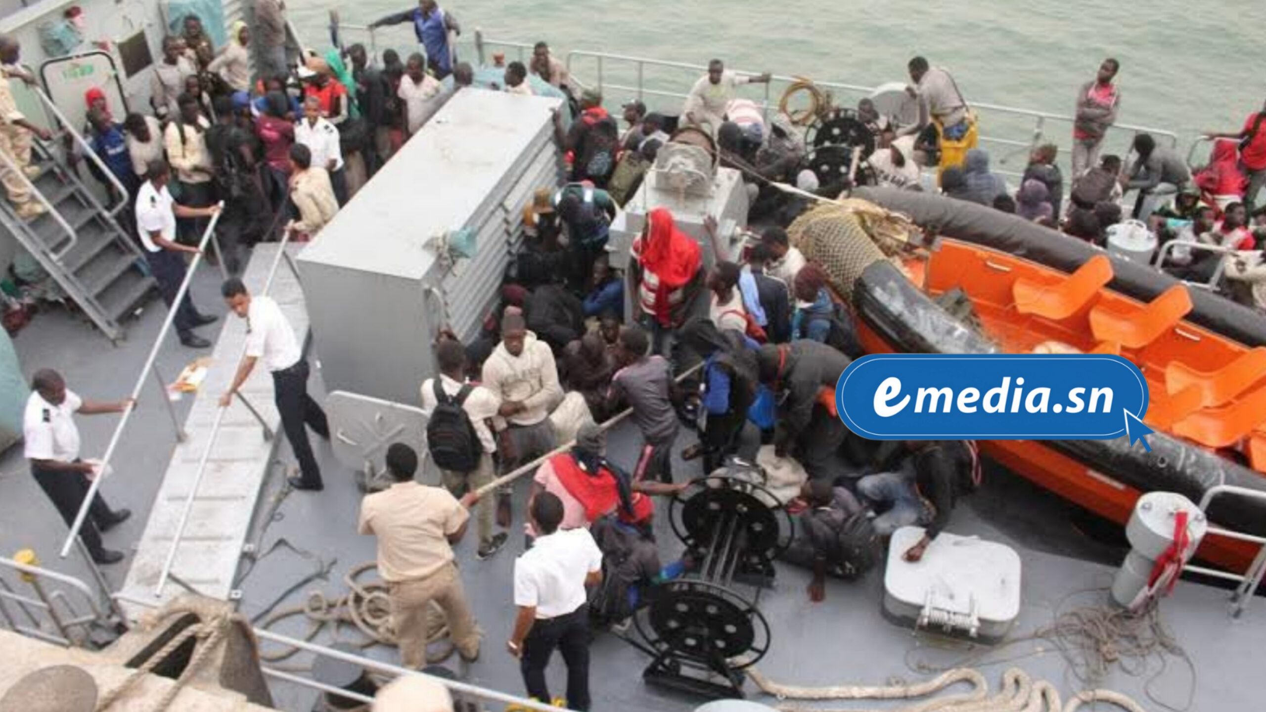 Mauritanie : 104 Sénégalais parmi 132 migrants secourus après avoir été abandonnés 6 jours en mer