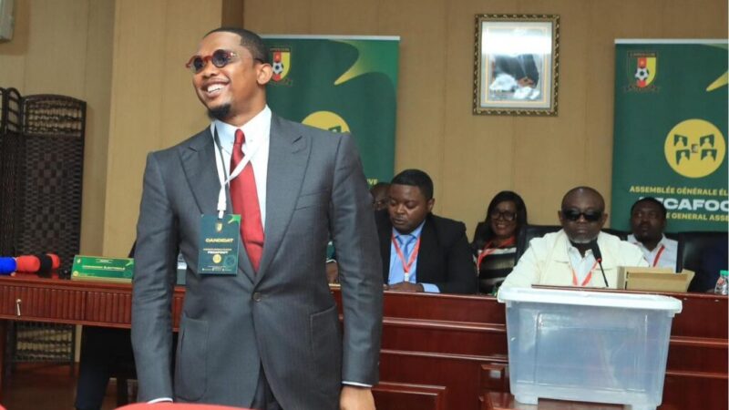 Cameroun : Samuel Eto’o reconduit à la tête de la Fecafoot dans un contexte de tensions