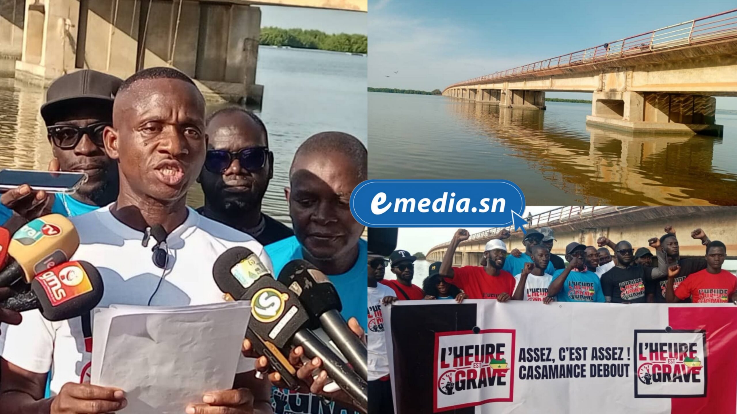 Pont Émile Badiane au Sénégal : « L&rsquo;heure est grave, le pont est dans un état grave », l&rsquo;alerte des populations de Ziguinchor