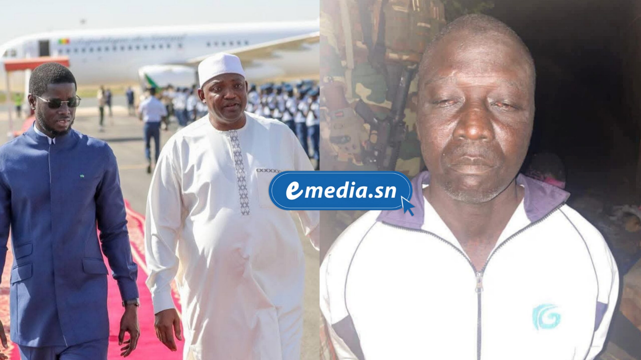Arrestation de Sanna Manjang au Sénégal : Le président gambien Adama Barrow en visite d’urgence à Dakar