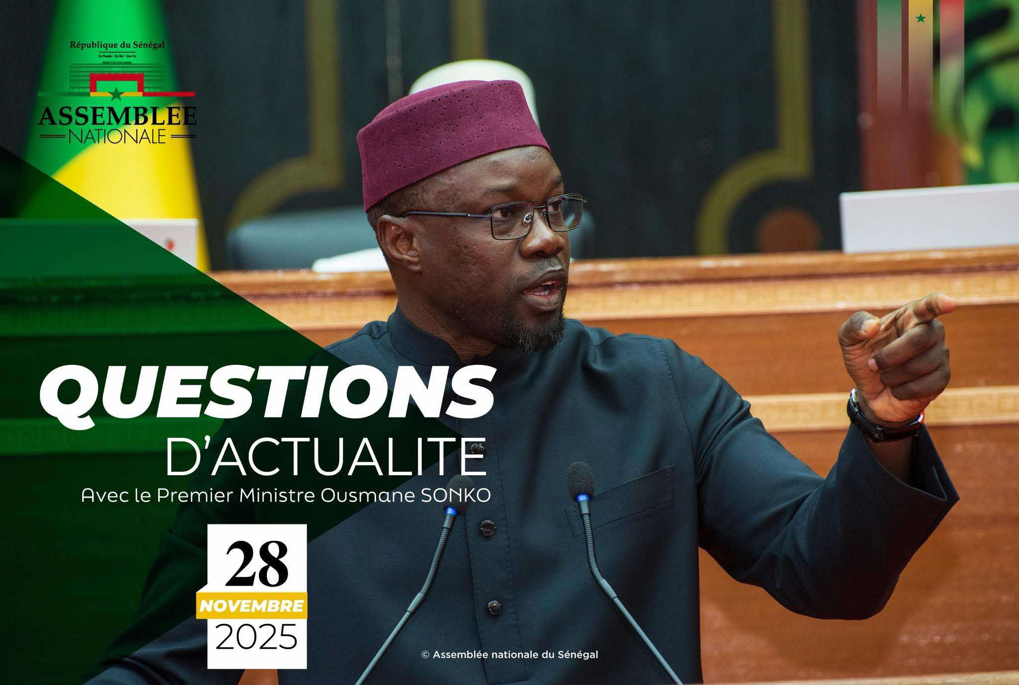 Questions d’actualité : Le Premier Ministre Ousmane Sonko face aux députés