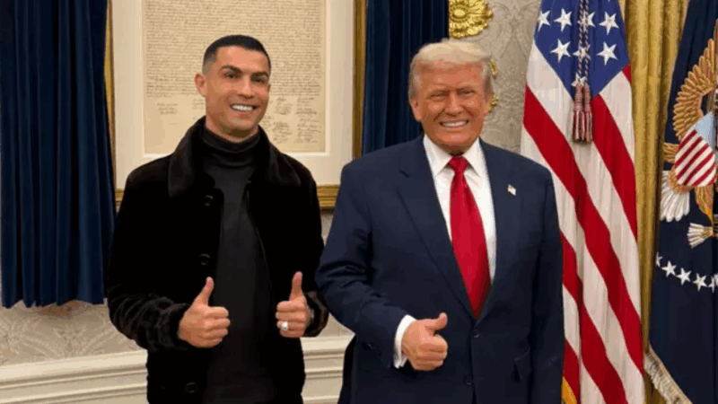 Ronaldo sous le feu des critiques après sa rencontre avec Donald Trump