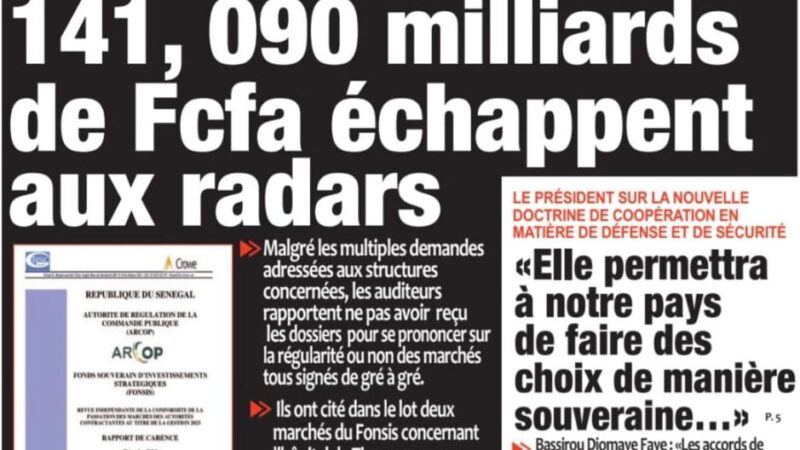 Découvrez les Unes des journaux sénégalais du mardi 11 novembre 2025