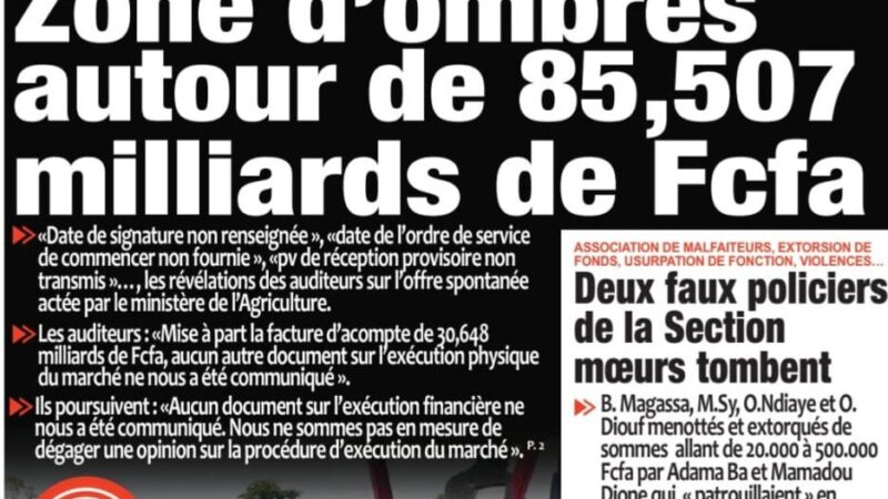 Découvrez les Unes des journaux sénégalais du jeudi 13 novembre 2025