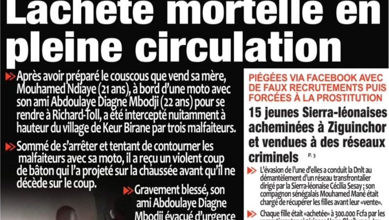 Découvrez les Unes des journaux sénégalais du mardi 25 novembre 2025