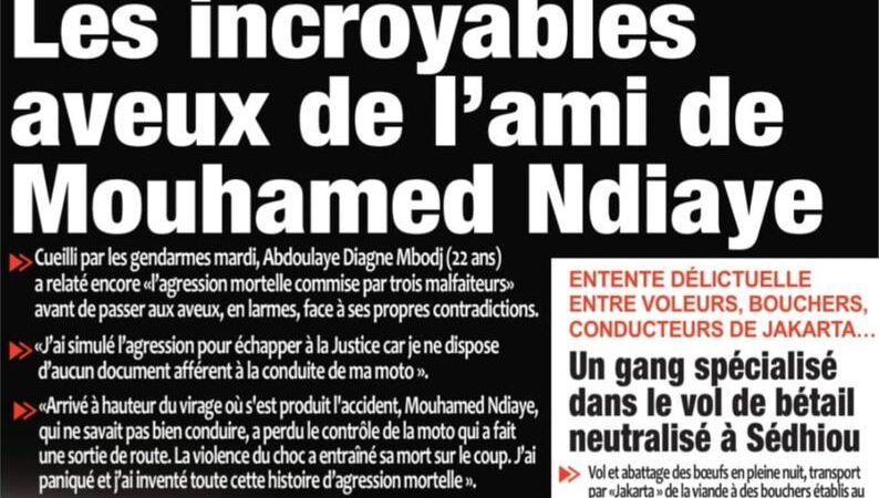 Découvrez les Unes des journaux sénégalais du jeudi 27 novembre 2025