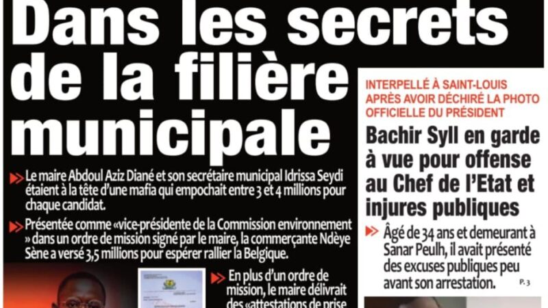 Découvrez les Unes des journaux sénégalais du vendredi 28 novembre 2025