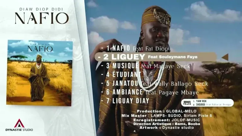 Musique au Sénégal : Diaw Diop Didi dévoile son album « NAFIO » avec Wally Seck et Souleymane Faye