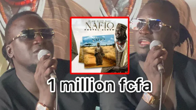 Sénégal – Diaw Diop Didi fixe le prix de son album « Nafio » à 1 million FCFA : « J’ai confiance en ma valeur artistique »