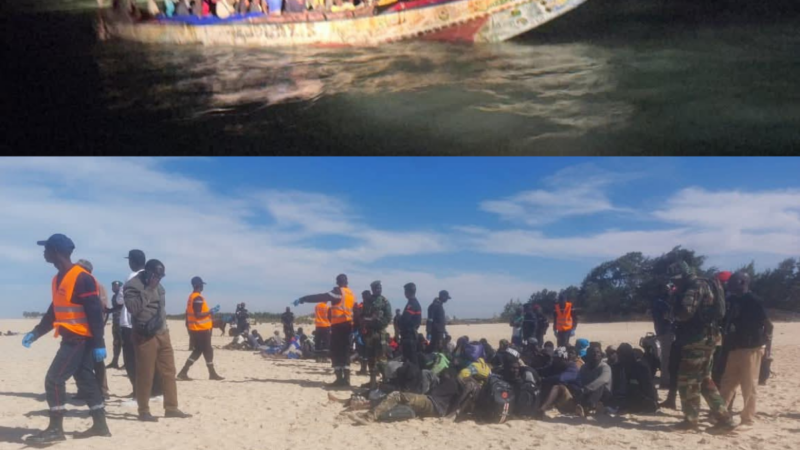 Émigration clandestine à Saint-Louis : La Marine nationale secourt 96 migrants lors d&rsquo;une opération conjointe