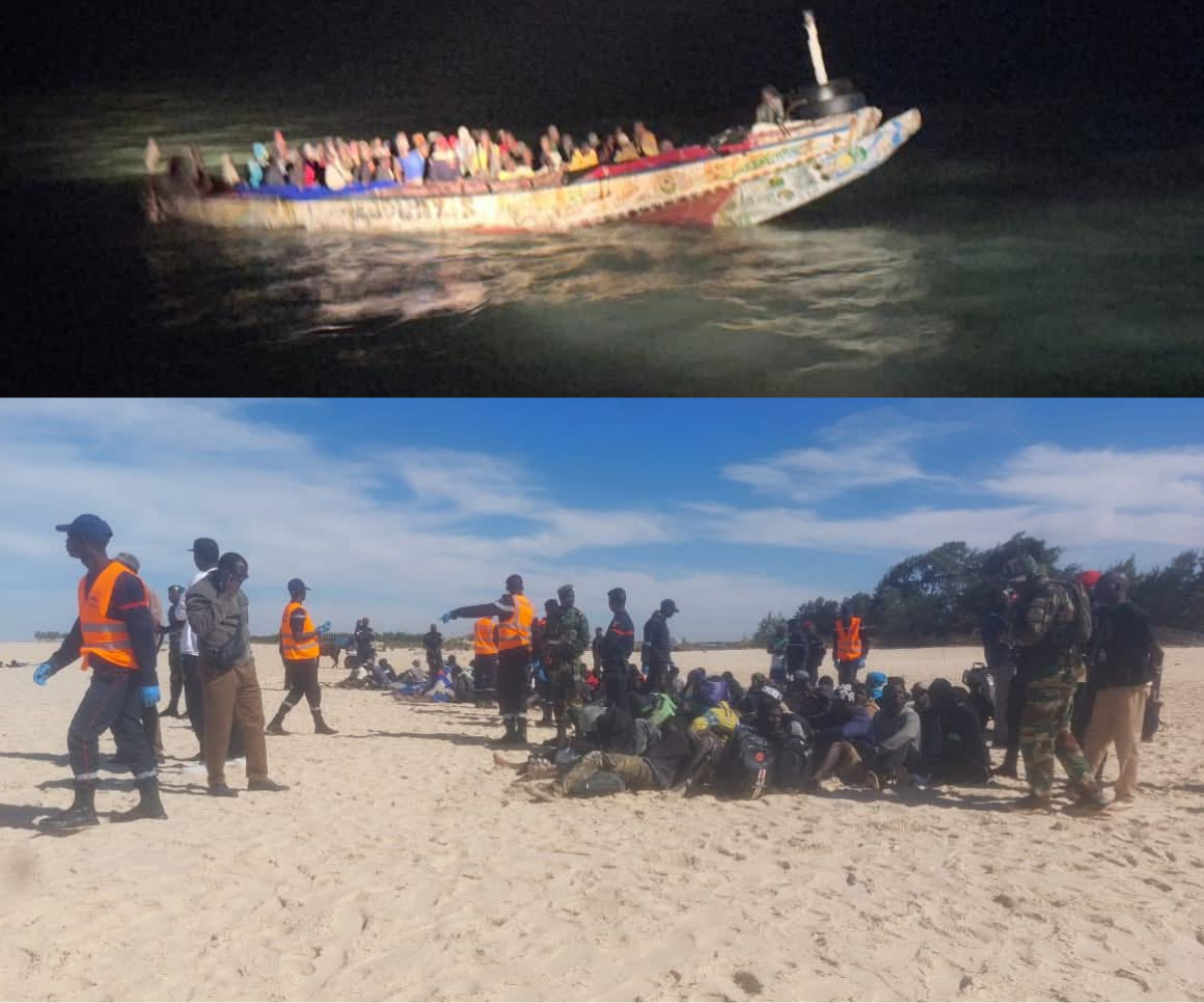 Émigration clandestine à Saint-Louis : La Marine nationale secourt 96 migrants lors d’une opération conjointe