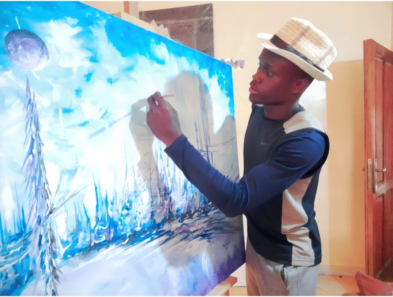 Culture et Arts : Seydou Sané dévoile une peinture abstraite qui interroge la condition humaine