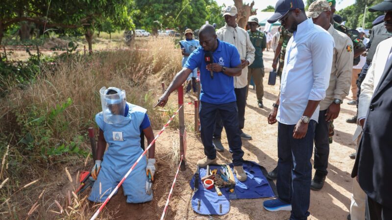 Tournée économique en Casamance : le déminage au cœur de l’engagement présidentiel pour la relance et la paix durable