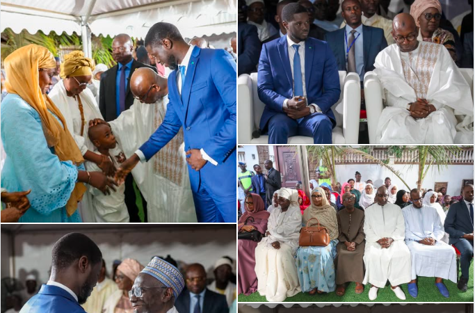 Décès de la mère du ministre de l’Éducation: Diomaye Faye rend visite à la famille Guirassy