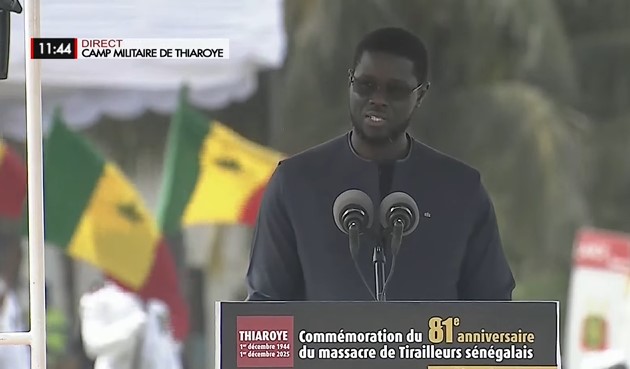 Massacre de Thiaroye : Le Président Diomaye Faye annonce l’érection d’une stèle pour réunir “les deux lieux de vérité”
