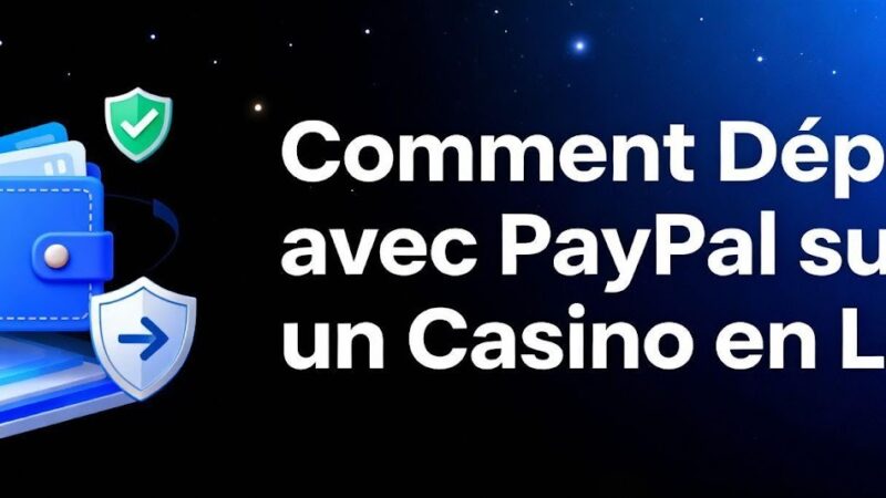 Comment Déposer avec PayPal sur un Casino en Ligne