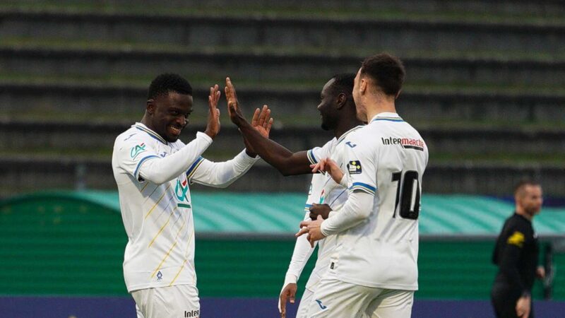 Coupe de France : Bamba Dieng signe un triplé avec Lorient