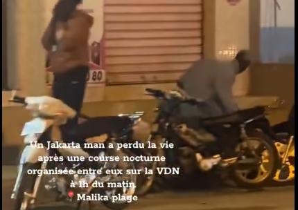 Drame sur la VDN: un jeune homme perd la vie lors d’une course entre conducteurs de Jakarta &lsquo;vidéo&rsquo;
