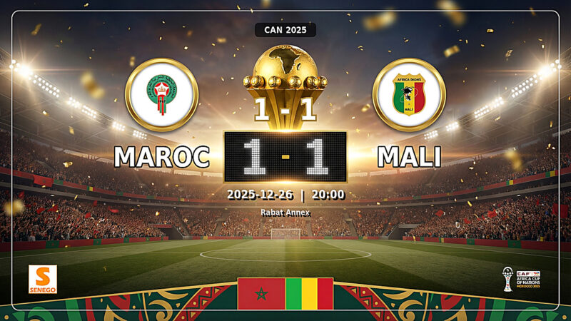 CAN 2025 : Le Maroc et le Mali se neutralisent (1-1), découvrez les notes des joueurs