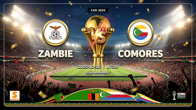DIRECT – Zambie vs Comores : suivez le match en live sur Senego