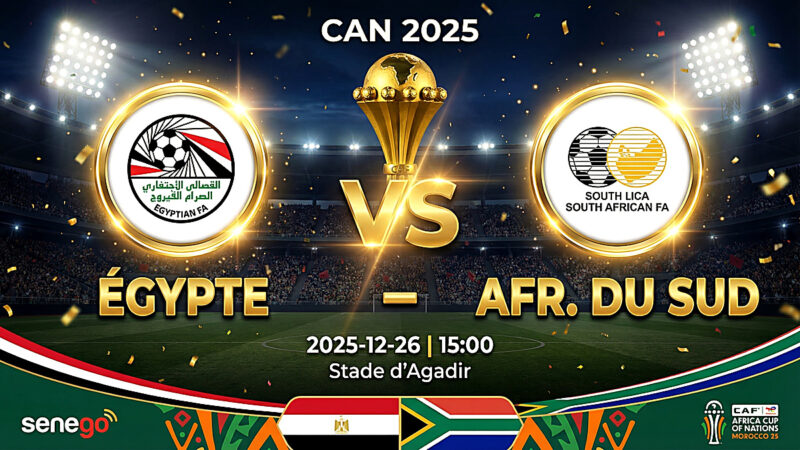 DIRECT – Égypte vs Afrique du Sud : suivez le match en live sur Senego