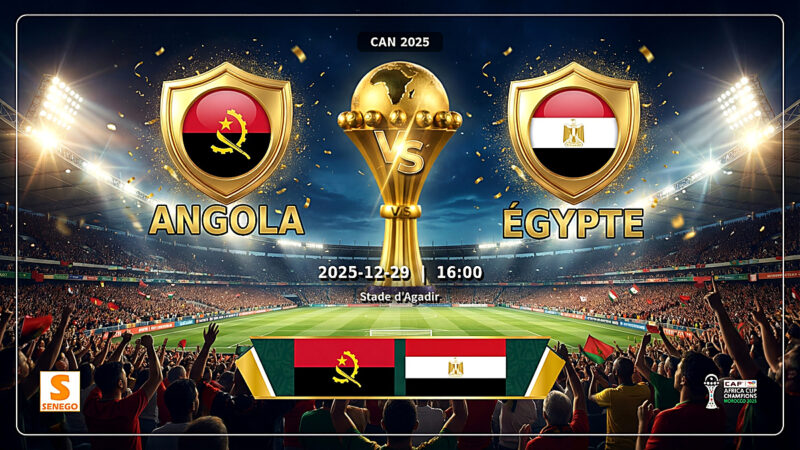 DIRECT – Angola vs Égypte : suivez le match du Groupe B en live sur Senego