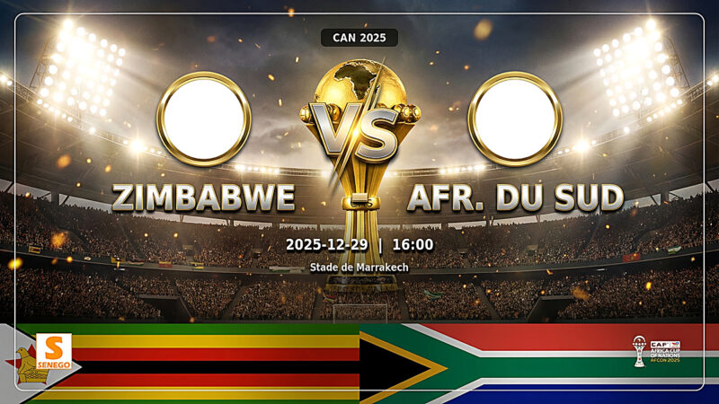 DIRECT – Zimbabwe vs Afrique du Sud : suivez le match en live sur Senego