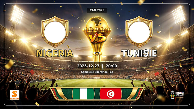 DIRECT – CAN 2025 : Nigeria vs Tunisie, suivez le choc du Groupe C en live sur Senego
