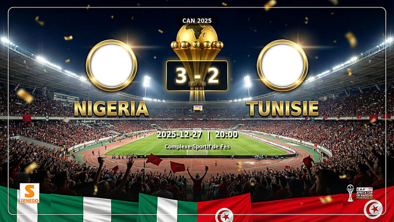 CAN 2025 : Le Nigeria remporte le choc face à la Tunisie (3-2), découvrez les notes des joueurs