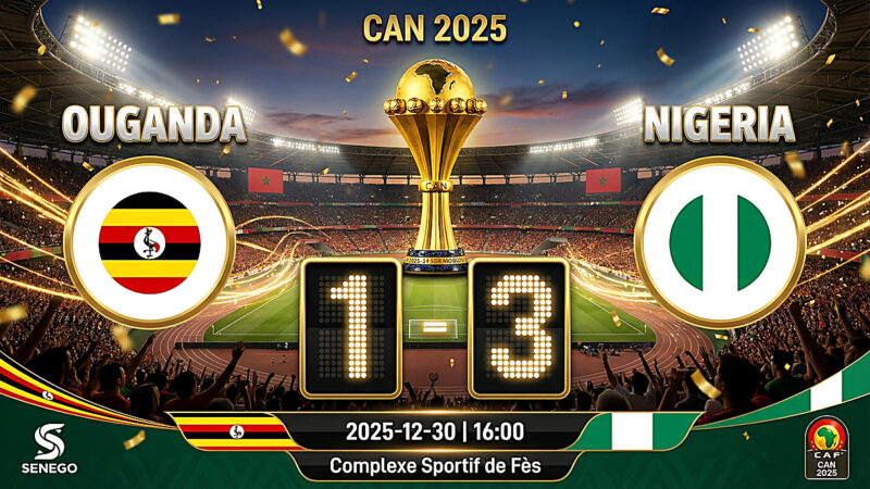 CAN 2025 : Le Nigeria domine l&rsquo;Ouganda (1-3) et confirme ses ambitions, découvrez les notes des joueurs