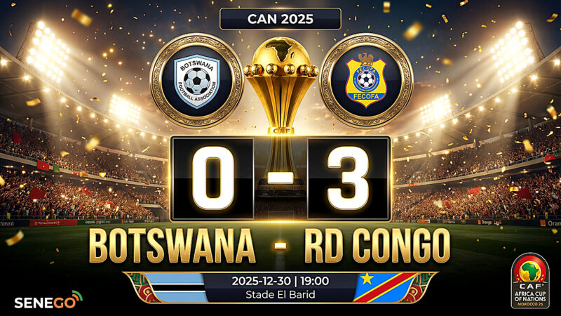 CAN 2025 : La RDC domine logiquement le Botswana (3-0) et rejoint le Sénégal, découvrez les notes des joueurs