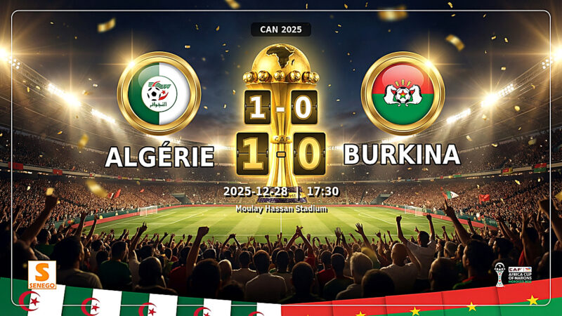 CAN 2025 : L&rsquo;Algérie s&rsquo;impose dans la douleur face au Burkina Faso (1-0), découvrez les notes des joueurs