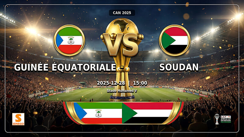 DIRECT – Guinée équatoriale vs Soudan : Suivez le match décisif en live sur Senego