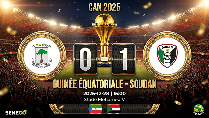 CAN 2025 : Le Soudan piège la Guinée Équatoriale (0-1) au Stade Mohamed V, découvrez les notes des joueurs